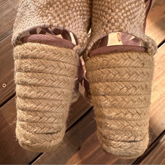 Castañer Wedge Espadrilles Blush Pink Canvas Size 40 (US 9) - Picture 6 of 8